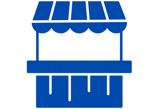 Market stand.