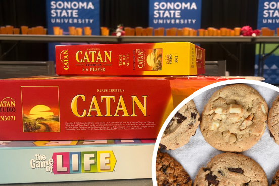 board games and cookies
