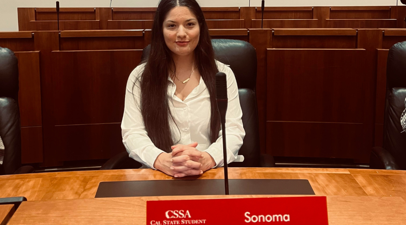 2024-25 AS President Vanessa Sanchez at CSSA Meeting