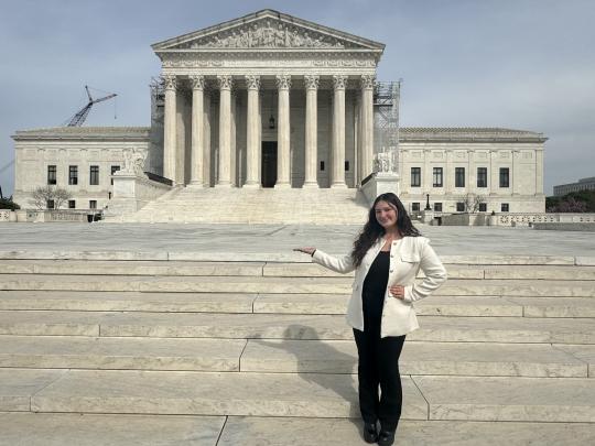 2023-2024 AS President, Cassandra Garcia in Washington DC