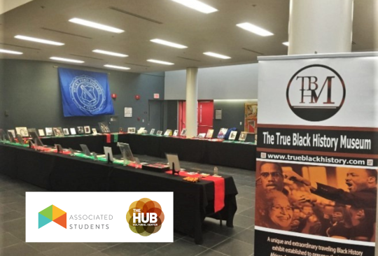 Tables set up as an exhibit.