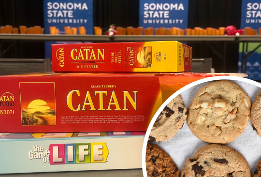 board games and cookies