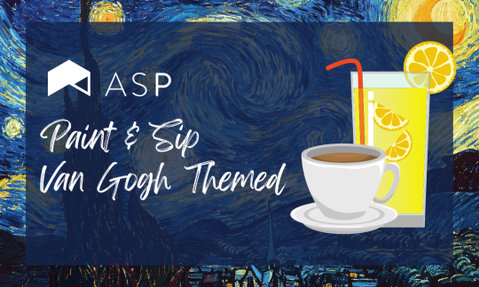 Coffee & Lemonade with a Van Gogh Starry Night Painting