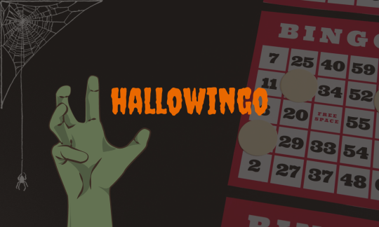bingo cards and a zombie hand