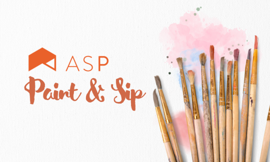 Paint brushes and paint on a canvas