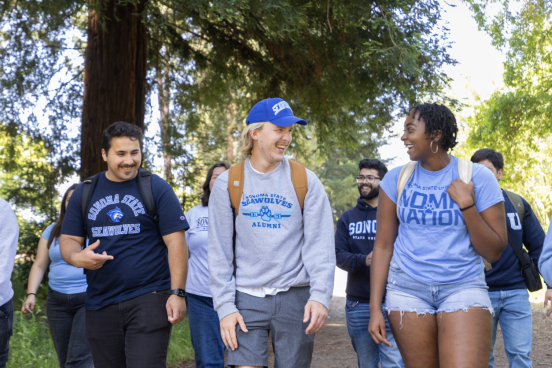 Students Walking Collectively