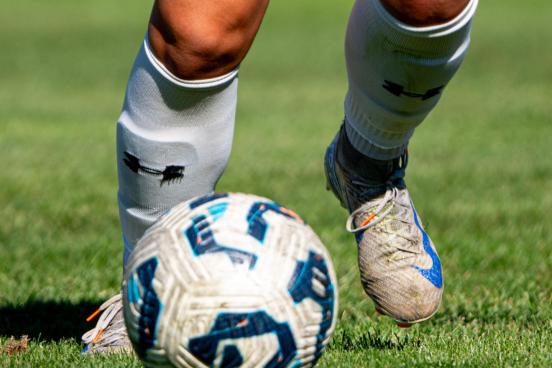 Kicking Soccer Ball